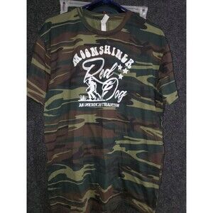 Red Dog Moonshine Camouflage T-shirt Size Large